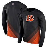 Cincinnati Bengals Nike Black Sideline Legend Prism Performance Long Sleeve T-Shirt,baseball caps,new era cap wholesale,wholesale hats